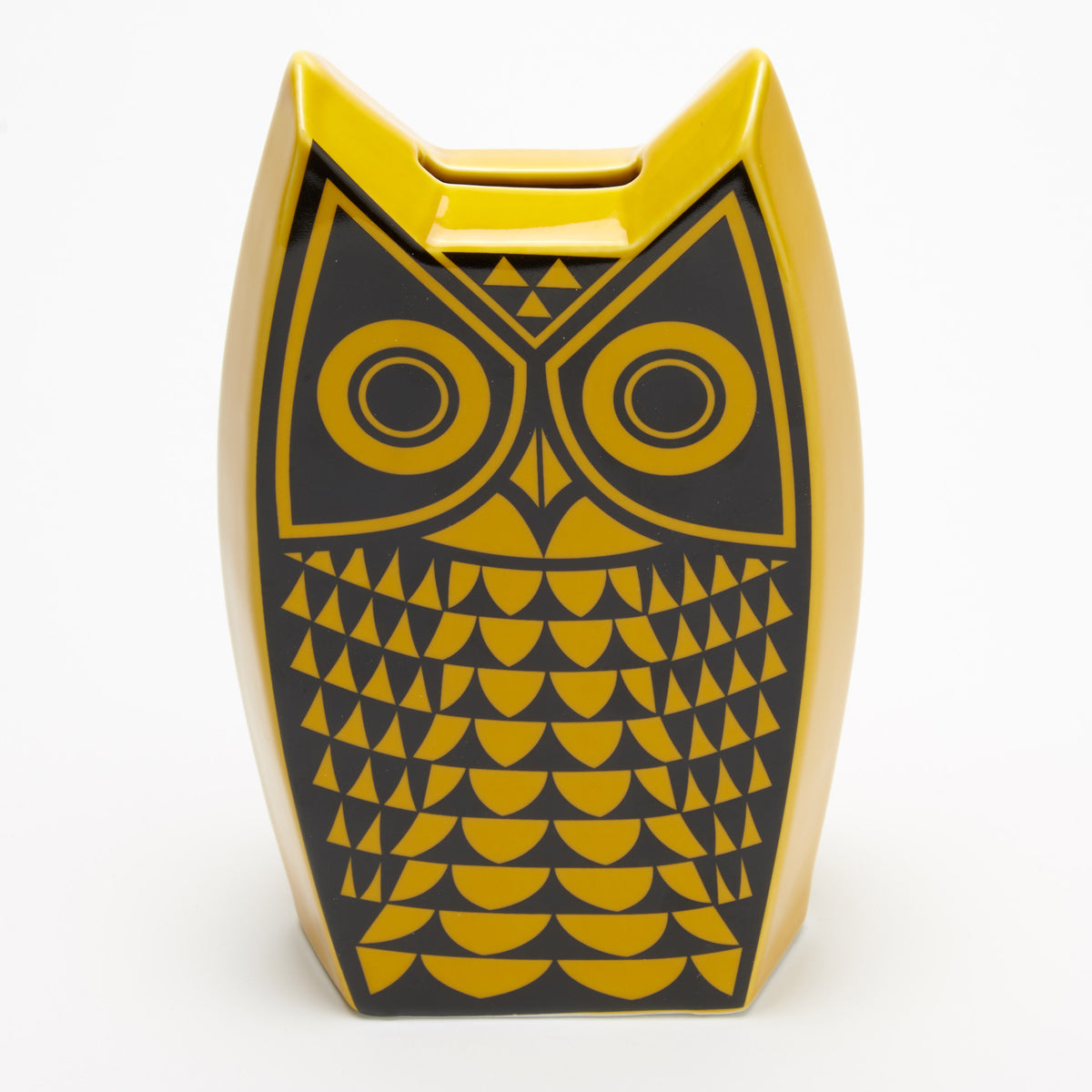 Hornsea Pottery 1960's Owl Coin Bank/Piggy Bank Yellow