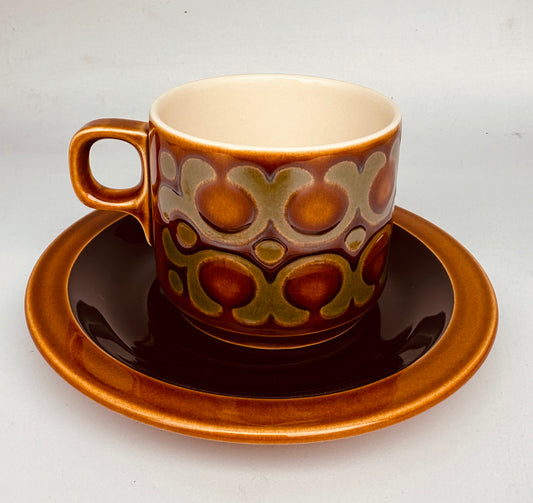 Vintage Hornsea Bronte Cup and Saucer